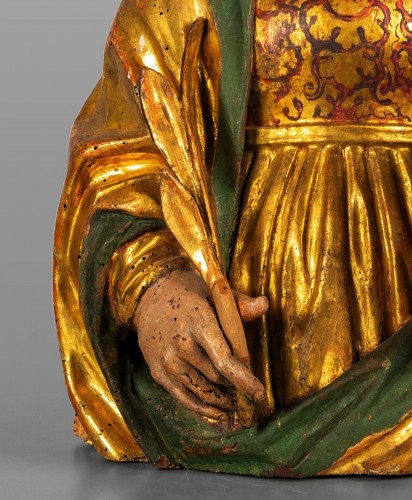 Sculpture Sculpture en Bois - Sainte Catherine d'Alexandrie - Lombardie, début du XVIe siècle